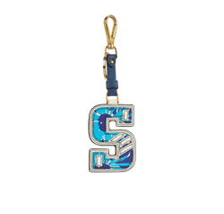 Prada Number Bag Charm, Leather, Blue, 3*